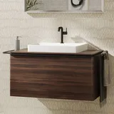 Hansgrohe Xelu Q Waschtischunterschrank, 980x550, 1 Schubkasten, für Konsolen mit Aufsatzwaschtisch, geschliffen, 54061670,