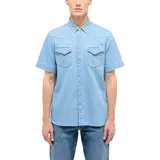 Mustang Kurzarmhemd Blau XL