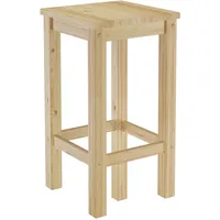 Erst-Holz Barhocker Kiefer Massivholz Tresenhocker wählbar in 60cm oder