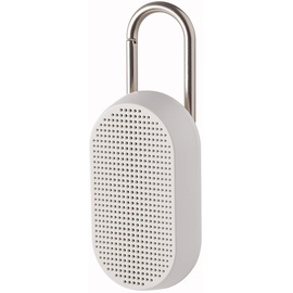 Lexon MINO T Bluetooth-Lautsprecher mit Karabiner, wasserabweisend (Weiß)