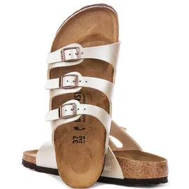 Birkenstock Damen Pantolette Florida BS beige Gr. 38 - 38 EU Schmal