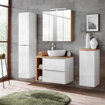Lomadox Toskana 190 cm weiß mit LED