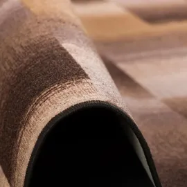 Snapstyle Designer Velour Teppich Mystic Karo Braun 200x300cm