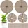 srmayyi Blumentopfgitter, 50,5 cm, 30,8 cm, Bodenschutz, zuschneidbares Blumentopfgitter, Katzen-Grab-Stopper, Baby-Sicherheitspflanzentopf-Abdeckung mit Heringen für drinnen und draußen, 4 Stück