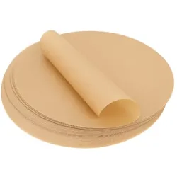MANK Backpapier antihaft Pergamentpapier Zuschnitte, hitzebeständig, rund Ø 30cm, 100 Stück