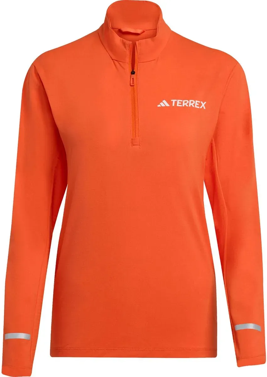 adidas Terrex Terrex Xperior Half Zip Longsleeve semi impact orange (AELF) S