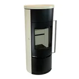 Kaminofen Bartz Pina raumluftunabhängig Naturstein Snow 4,5kW