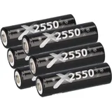 XCell 6x XCell Mignon Akku AA LSD Plus Ni-MH 1,2V 2550 mAh low self-discharge