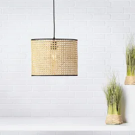 Brilliant Wiley 1-flg. Ø 30 cm rund Rattan/Metall beige