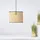 Brilliant Wiley 1-flg. Ø 30 cm rund Rattan/Metall beige