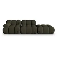Micadoni Sofa Bellis, modular 4-Sitzer grün