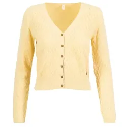 Blutsgeschwister Cardigan Save the World - dusty white knit XL
