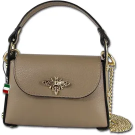 FLORENCE Umhängetasche Leder Taupe
