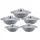 klönberg Topf-Set 10-tlg. 1 x 20 cm rund + 1 x 2,0 L + 1 x 2,6 L + 1 x 3,3 L + 1 x 3,9 L