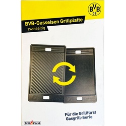 Grillfürst Grillplatte Gusseisen Grillplatte / Gussplatte für Grillfürst Gasgrills ab G210 41,5 x 24 cm – Borussia Dortmund Edition