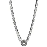 Emporio Armani Herren-Halskette Edelstahl Silber