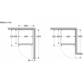 Bosch Serie 4 KGN39VXAU Kühl-Gefrierkombination (363 l, 2030 mm hoch, Dark Inox)