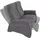 exxpo - sofa fashion "Ascoli, Kinosofa mit hohem Sitzkomfort, bequeme Armlehnen", grau, B:140cm H:106cm T:99cm, NaturLEDER (echtes Rindsleder) in Sitz und Rücken.