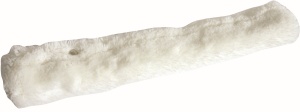 LEWI Einwaschbezug -White Star-, Gewebe aus hochwertigen Fasern, langflorig, mit Druckknopf, Breite: 25 cm