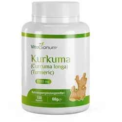 VitaSanum® - Kurkuma (Curcuma longa) (Turmeric) 1000 mg 100 Kapseln