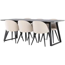 VCM ebuy24 Essgruppe, Essgruppe Malaga dunkel (MDF)