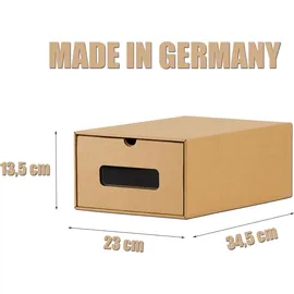 BigDean Schuhbox 20-tlg. braun