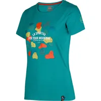 La Sportiva Volumes T-shirt Women lagoon XS