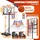 Kesser Basketballkorb höhenverstellbar 160-210 cm Weiß