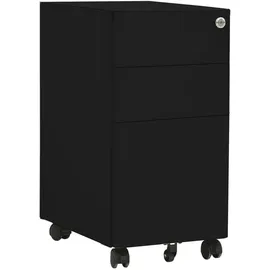 vidaXL Aktenschrank 30x45x59 cm schwarz