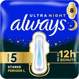 Always Ultra Damenbinden Flügel 8 Stück Größe5 Starke Periode Saugfähig