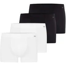Hanro Retro Boxershorts Schwarz / Weiß S 4er Pack