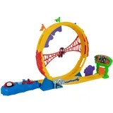 JAZWARES Spidey und Seine Super-Freunde - Super Loop Track Set, Looping mit Spidey Metallfahrzeug