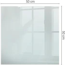 Tulup Tischplatte 50 x 50 cm Glas transparent