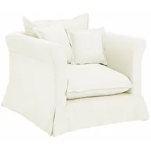 Home Affaire Sessel "Luise", beige, B:98cm H:93cm T:100cm, Webstoff (50% Baumwolle, 50% Polyester), Sessel, Sessel, Hussenoptik