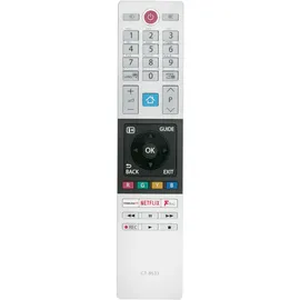 AULCMEET Fernsteuerung,CT-8533 RC42150 CT 8533 Neu Ersetzen Sie Fernbedienung passend für fit for Toshiba Smart LED HDTV TV 43L2863DB 43L3863DB 43U6863DB 43V6863DB 48L2863DB 49L2863DB 49L3863DB