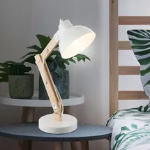 GLOBO Schreibtischlampe Weiß