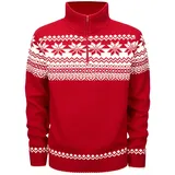 Brandit Textil Brandit Troyer Norweger Strickpullover rot, Größe M