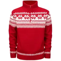 Brandit Textil Brandit Troyer Norweger Strickpullover rot, Größe M