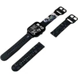 ABYX Fit Touch 3 BT 20 mm Aluminiumgehäuse Space Grau Silikonarmband Schwarz 20 mm