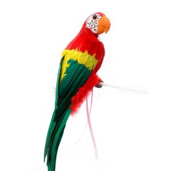 Boland Kostüm Piraten Papagei, Witziges Zubehör für euer Seemann- und Piraten Kostüm rot