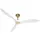 CasaFan Eco Airscrew 152 cm Deckenventilator Messing/Weiß