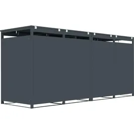 Estexo Mülltonnenbox 111 cm grau