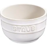 Staub Keramik Dessertschale Auflaufform Förmchen, rund, Set Elfenbeinweiß 8