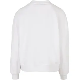 Build Your Brand Oversized Sweatshirt White S