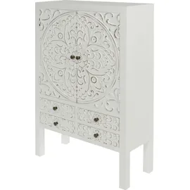 My Flair Kommode MY FLAIR, weiß B:63cm H:26cm T:100cm, Sideboards, Kommode, 2Türen, 4 Schubl. - FSC