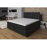 Tesla Dreams Boxspringbett Ronda 7-Zonen Boxspringbett, H2-H3-H4, Topper wählbar, 5J Garantie (Premium-Boxspring: 7-Zonen Taschenfederkern & Topper nach Wahl), Individuell: H2/H3–H3/H4, 4 Topper zur Wahl, Premium Komfort