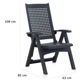 SHAF Milano Klappstuhl 2er Pack 0 x 0 x 0 cm schwarz