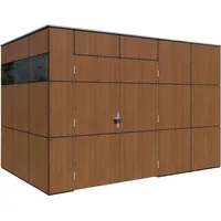 BERTILO Gartenhaus HPL 2 - 6 mm Walnuss-Braun (Italian