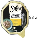 Sheba Sauce Collection Frikassee mit Truthahn und Gemüse 85G