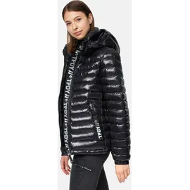 trueprodigy Adan F Damen, Steppjacke hochschließender Kragen schwarz, XS, - Schwarz - XS